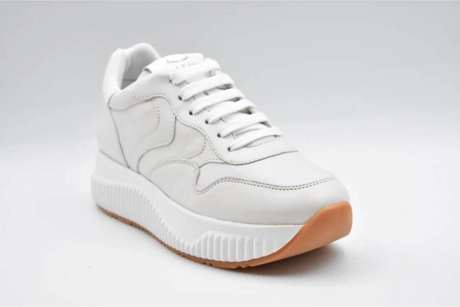 Voile blanche Sportieve Witte Platte Schoenen White Dames