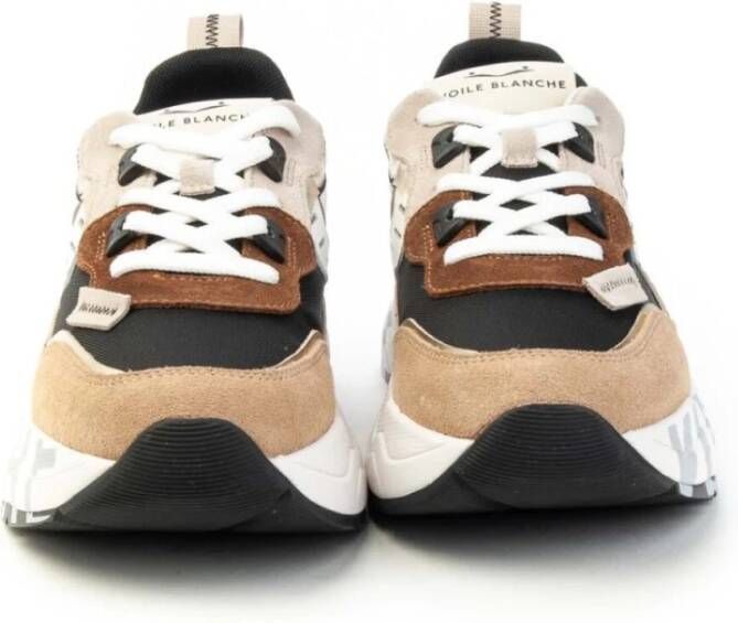 Voile blanche Stadsstijl Sneakers met Glamour Touch Brown Dames