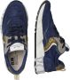 Voile blanche Blauwe Leren Nylon Club01 Sneakers Blue Heren - Thumbnail 4