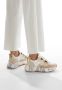 Voile blanche Suede and fabric sneakers Club105. Beige Dames - Thumbnail 2