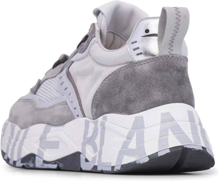 Voile blanche Suede and fabric sneakers Club105. Gray Dames