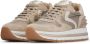 Voile blanche Suede and fabric sneakers Maran Power Beige Dames - Thumbnail 4