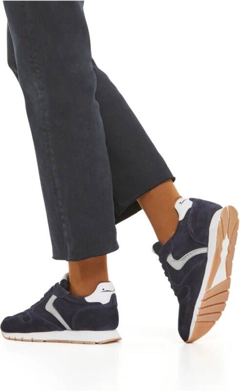 Voile blanche Suede and leather sneakers Julia Blue Dames