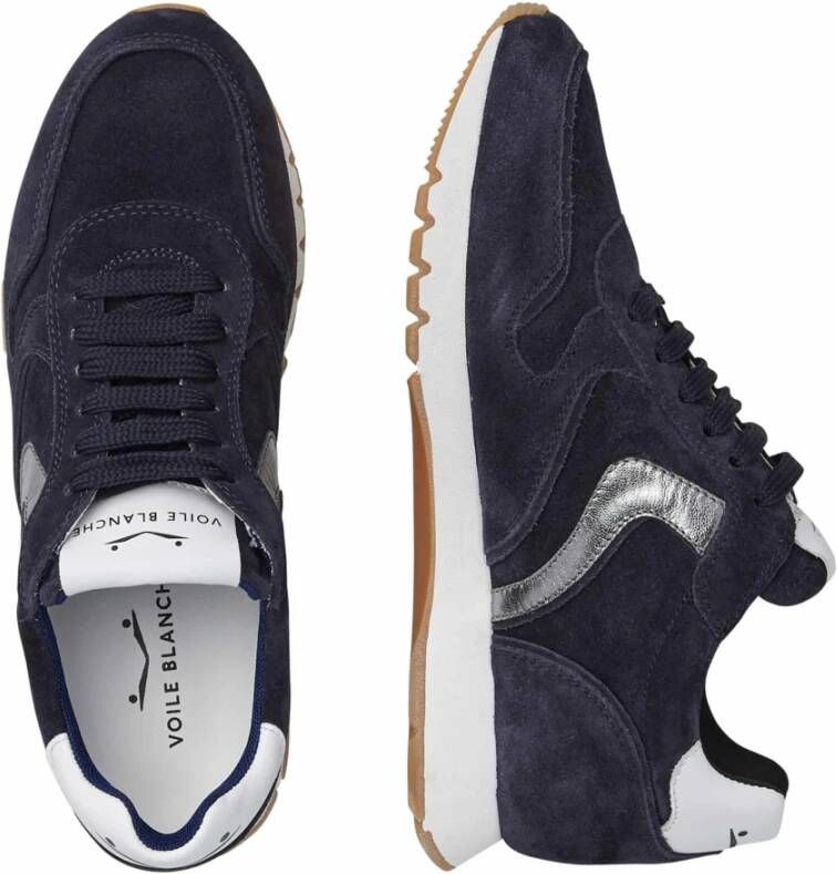 Voile blanche Suede and leather sneakers Julia Blue Dames