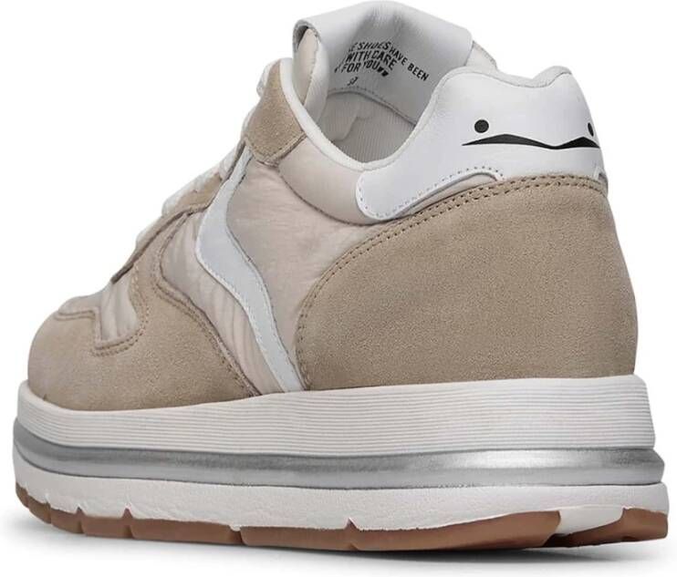 Voile blanche Suede and technical fabric sneakers Maran Beige Dames