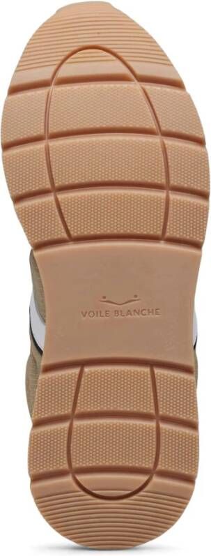 Voile blanche Suede and technical fabric sneakers Storm 015 Man. Beige Heren