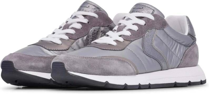 Voile blanche Suede and technical fabric sneakers Storm 015 Woman Gray Dames