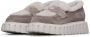 Voile blanche Suede and wool mocassins Grenelle MOK FUR Gray Dames - Thumbnail 4