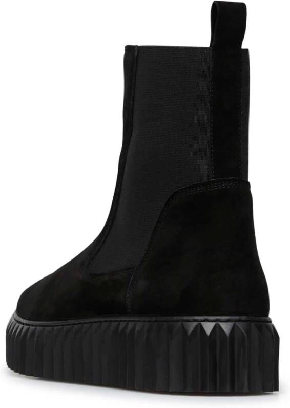 Voile blanche Suede Chelsea boots Beth Black Dames