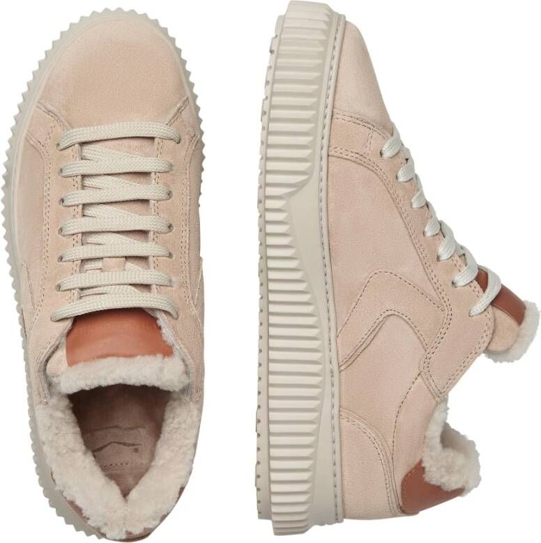 Voile blanche Suede sneakers Lipari FUR Beige Dames