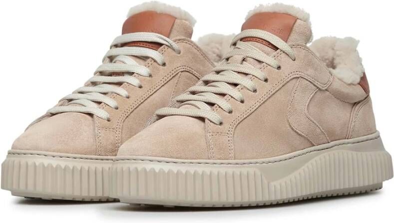 Voile blanche Suede sneakers Lipari FUR Beige Dames