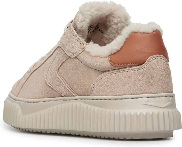 Voile blanche Suede sneakers Lipari FUR Beige Dames