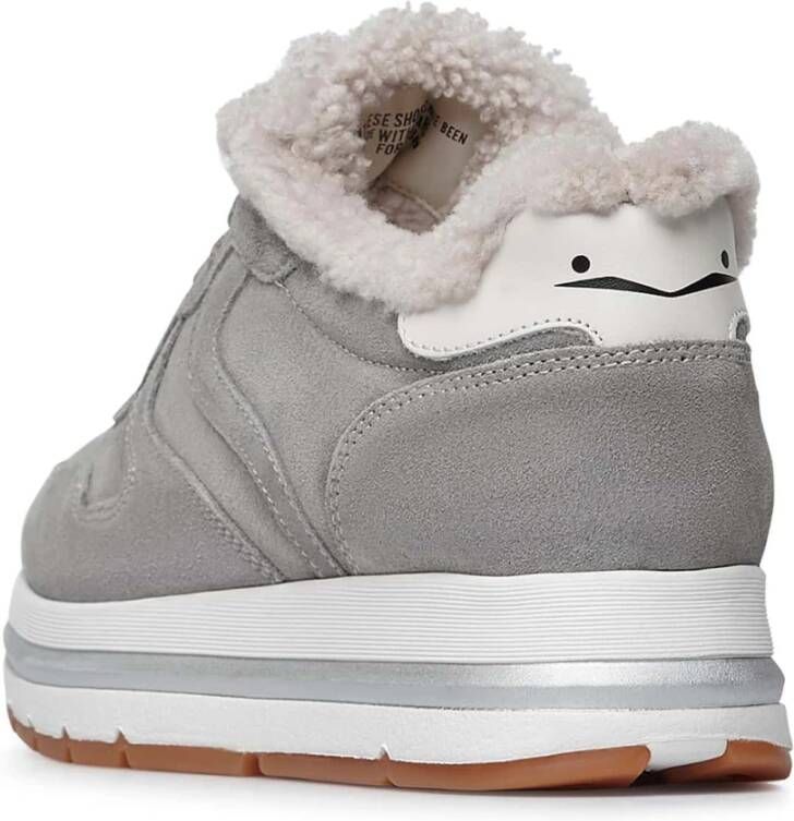 Voile blanche Suede sneakers Maran FUR Gray Dames