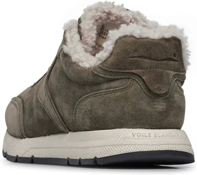 Voile blanche Suede sneakers Storm 015 FUR Man. Green Heren