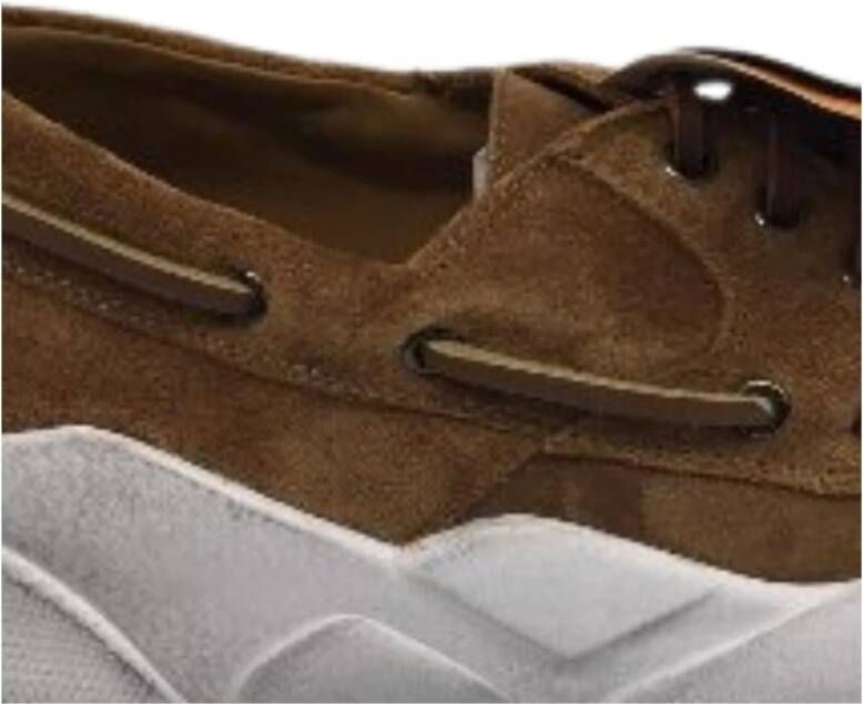 Voile blanche Suède Veterschoenen Casual Stijl Brown Heren