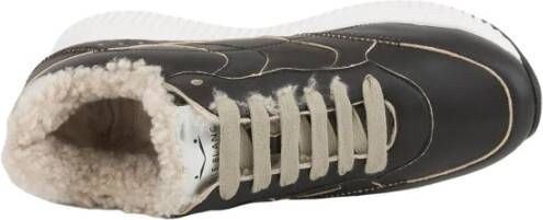 Voile blanche Zwarte actieve sneakers voor dames Black Dames