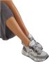 Voile blanche Zwarte Glitter Sneakers Club105 Gray Dames - Thumbnail 3