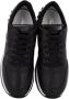 Voile blanche Zwarte Leren Sneakers Maran Stijl Black Dames - Thumbnail 4