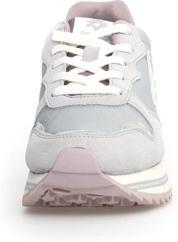 W6Yz Grijze Paillet Sneakers Gray Dames