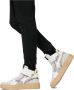 W6Yz Leather and suede ankle sneakers Q-Uni. White Dames - Thumbnail 2