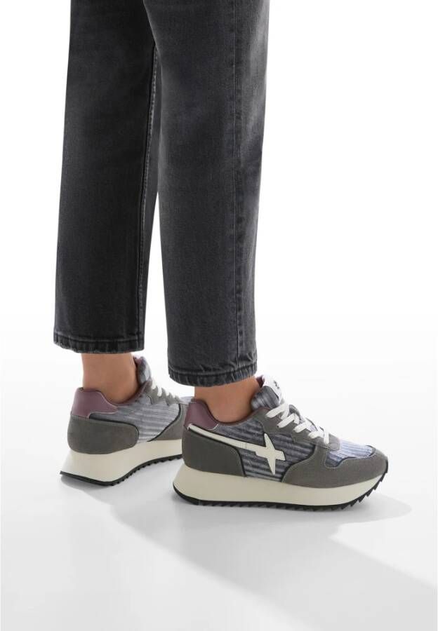 W6Yz Leather and suede sneakers Jet-W. Gray Dames