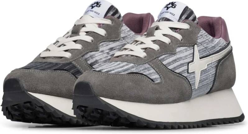 W6Yz Leather and suede sneakers Jet-W. Gray Dames