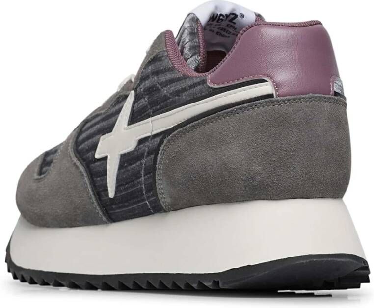 W6Yz Leather and suede sneakers Jet-W. Gray Dames