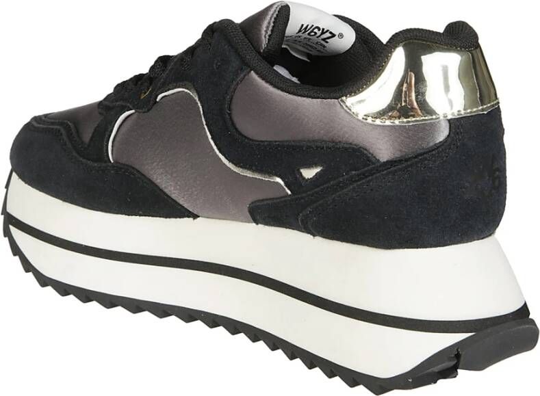 W6Yz Metallic Suede Deva Sneakers Black Dames