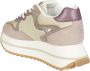 W6Yz Platform Suede Nylon Sneakers Beige Dames - Thumbnail 2