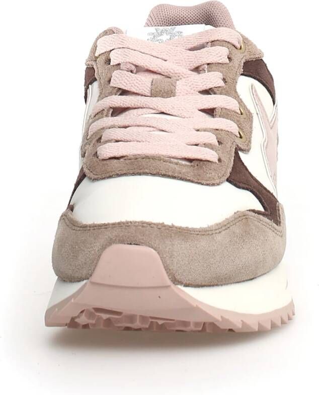 W6Yz Roze Sneakers met Suede Inzetstukken Multicolor Dames