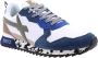 W6Yz Suede and technical fabric sneakers Breeze-M. Blue Heren - Thumbnail 21