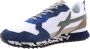 W6Yz Suede and technical fabric sneakers Breeze-M. Blue Heren - Thumbnail 22