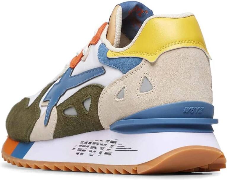 W6Yz Sneakers van suède en technische stof Multicolor Heren