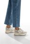 W6Yz Suede and technical fabric sneakers Anny 2 W. Beige Dames - Thumbnail 2