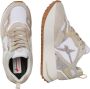 W6Yz Suede and technical fabric sneakers Anny 2 W. Beige Dames - Thumbnail 3