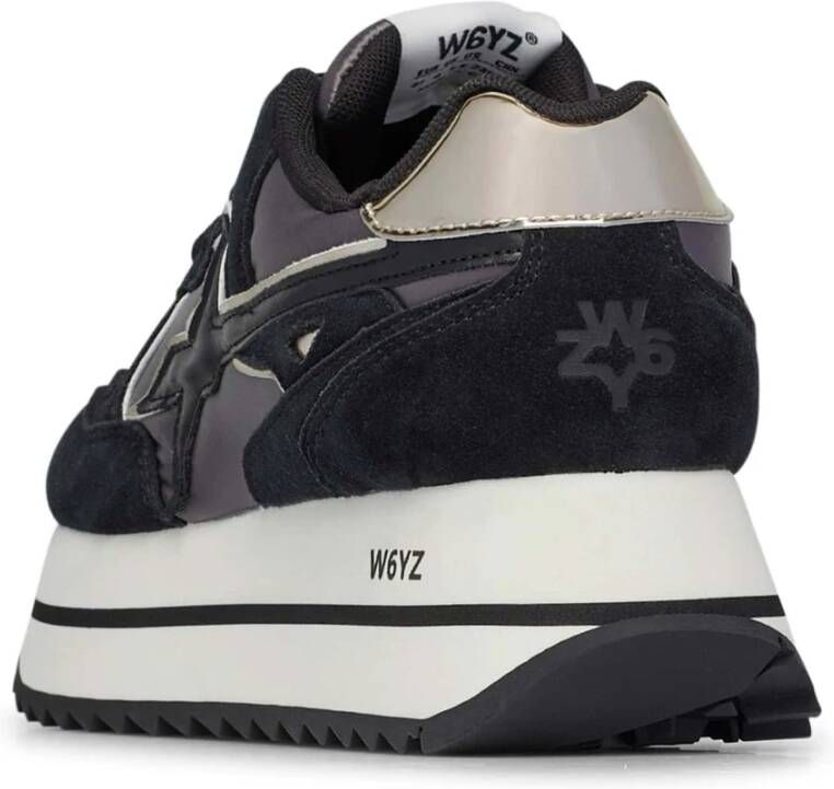 W6Yz Suede and technical fabric sneakers Deva W. Black Dames