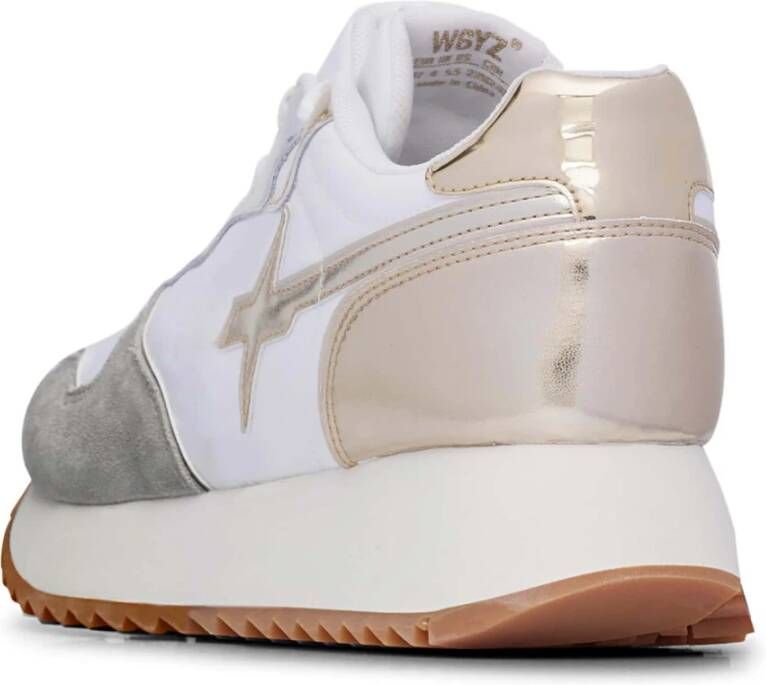 W6Yz Suede and technical fabric sneakers Jet-W. White Dames