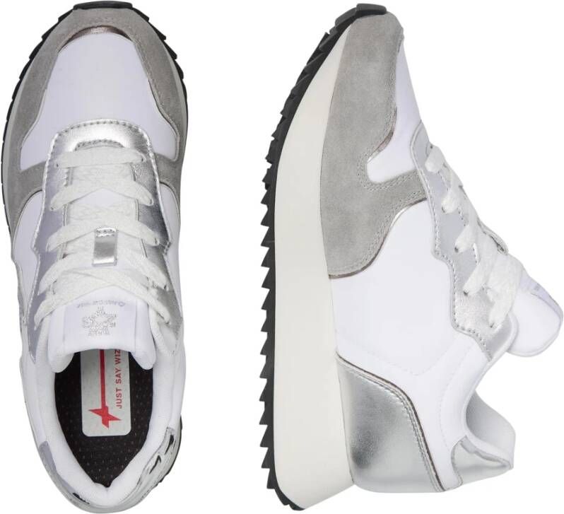 W6Yz Suede and technical fabric sneakers Jet-W. White Dames