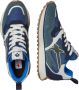 W6Yz Suede and technical fabric sneakers Loop-M. Blue Heren - Thumbnail 3