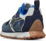 W6Yz Suede and technical fabric sneakers Loop-M. Blue Heren - Thumbnail 5