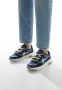 W6Yz Suede and technical fabric sneakers Next-M. Blue Heren - Thumbnail 2