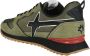 W6Yz Suede Textile Jet Sneakers Green Heren - Thumbnail 2