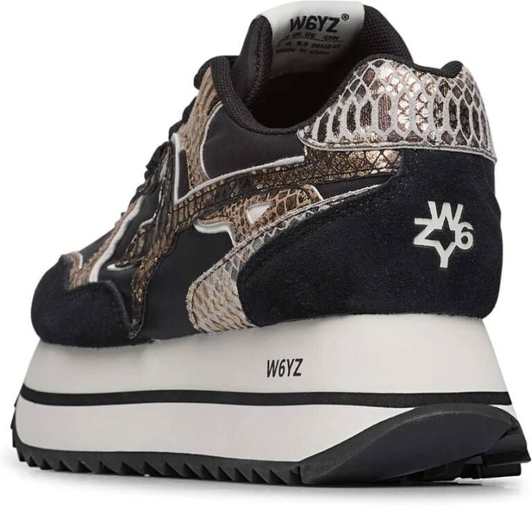 W6Yz Technical fabric and suede sneakers Deva W. Black Dames