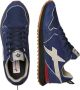 W6Yz Technical fabric and suede sneakers Jet-M. Blue Heren - Thumbnail 3