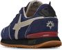 W6Yz Technical fabric and suede sneakers Jet-M. Blue Heren - Thumbnail 5