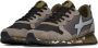 W6Yz Technical fabric and suede sneakers Jet-M. Gray Heren - Thumbnail 4