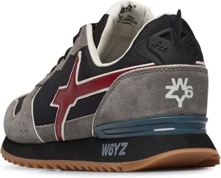 W6Yz Technical fabric and suede sneakers Jet-M. Gray Heren