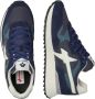 W6Yz Technical fabric and suede sneakers Yak-M. Blue Heren - Thumbnail 3