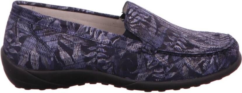 Waldläufer Blauwe Bosstijl Schoenen Blue Dames