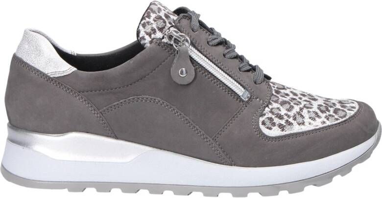 Waldläufer Blauwe Casual Schoenen Beige Dames